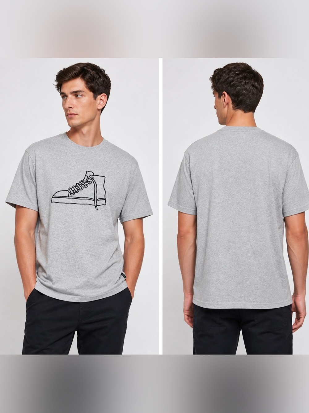 French Connection short sleeve men Gray T-Shirt/size M